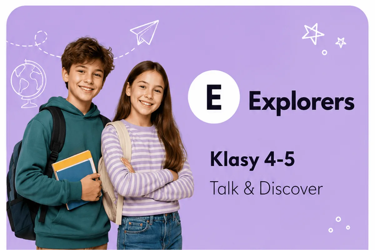 Kurs języka angielskiego Explorers dla klas 4–5